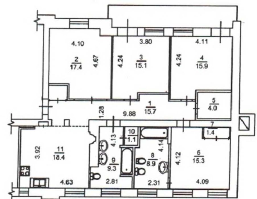 Аренда квартир: ул.  Бульварно-Кудрявская  11, Киев долгосрочно /F357784263-357784263-фото№21
