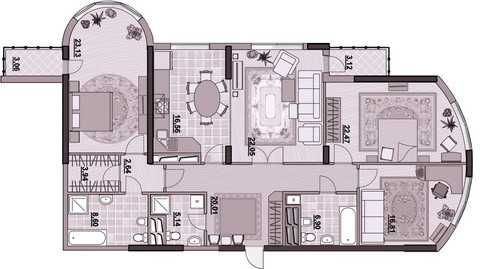Аренда квартир: бул. Тараса Шевченко 27б, Киев долгосрочно /F174877643-174877643-фото№2