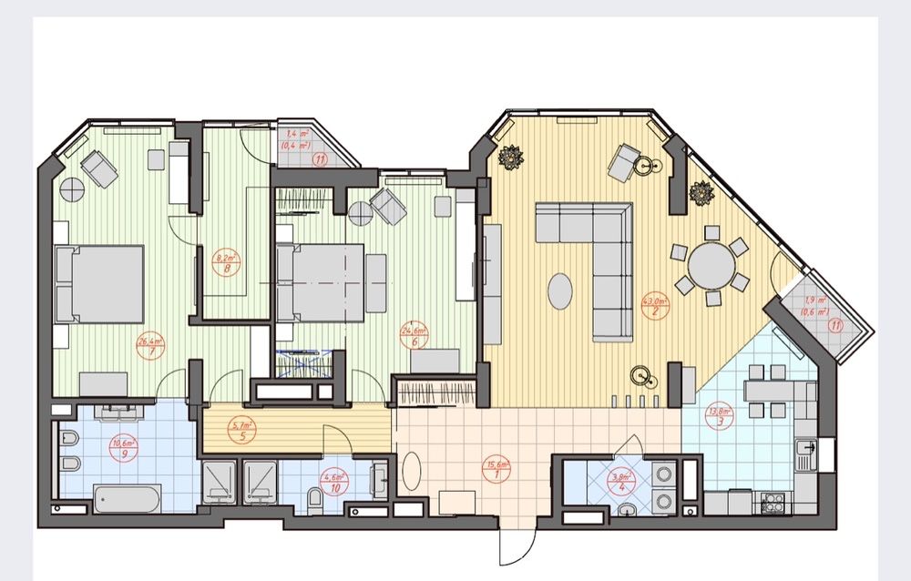 Аренда квартир: ул.  Болсуновская  2, Киев долгосрочно /F160244313-160244313-фото№9